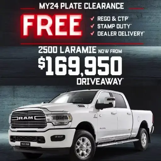 2500 Heavy Duty MY24 Plate Clearance